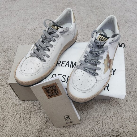 Golden Goose Deluxe Brand Women's Ball Star with gold star and heel tab size 37 - Picture 3 of 8